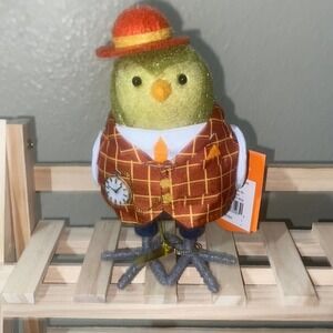 Harvest Featherly Friends Bird with Vest and Hat Halloween Figurine Hyde…